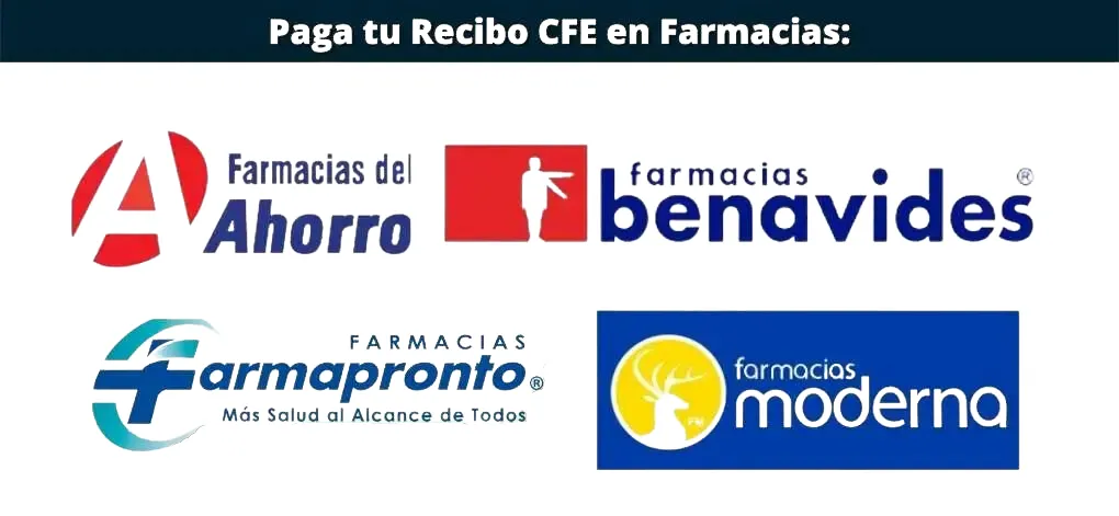 Farmacias para pagar el recibo CFE