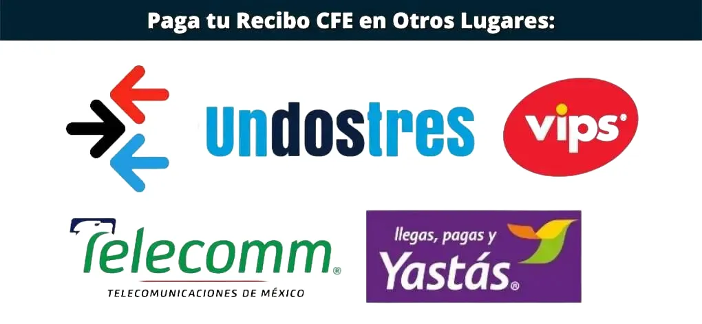 Lugares para pagar el recibo CFE